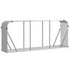 vidaXL Porte-b&ucirc;ches gris clair 234x45x100 cm acier galvanis&eacute;