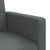 vidaXL Canap&eacute;-lit avec coussins gris fonc&eacute; tissu