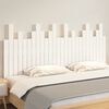 vidaXL T&ecirc;te de lit murale Blanc 166x3x80 cm Bois massif de pin