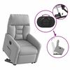 vidaXL Fauteuil inclinable &eacute;lectrique gris nuage tissu
