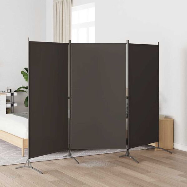vidaXL Cloison de s&eacute;paration 3 panneaux Anthracite 260x180 cm