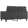vidaXL Canap&eacute; &agrave; 2 places Gris 120 cm Similicuir