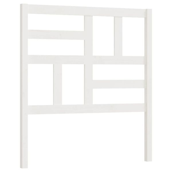 vidaXL Tête de lit Blanc 106x4x104 cm Bois massif de pin