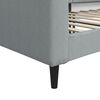 vidaXL Lit de repos sans matelas gris clair 90x190 cm tissu