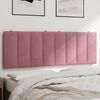 vidaXL Coussin de t&ecirc;te de lit Hanko rose 140 cm velours