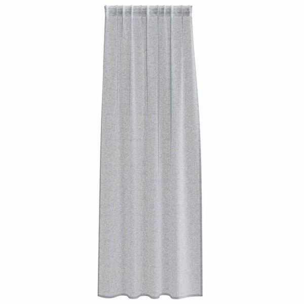 vidaXL Rideau en Voile 2 pcs Gris fonc&eacute; 260 x 140 cm Polyester