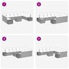 vidaXL Ensemble de canapé de jardin 11 pcs Beige Poly rotin