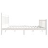 vidaXL Cadre de lit sans matelas blanc bois massif 140x190 cm