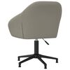 vidaXL Chaise pivotante de bureau Gris clair Velours