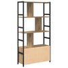 vidaXL &Eacute;tag&egrave;re Ch&ecirc;ne artisanal 80 x 30 x 155,5 cm Bois d'ing&eacute;nierie