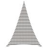 vidaXL Voile d'ombre 5 x 6 x 6 m HDPE Triangulaire Gris clair et blanc