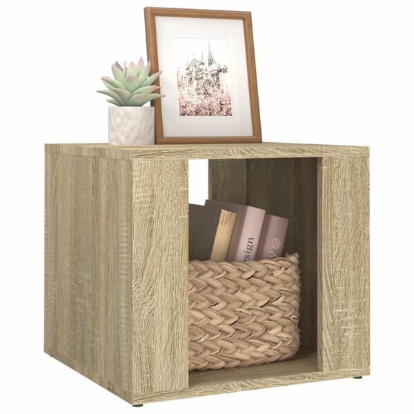 vidaXL Table de chevet Ch&ecirc;ne sonoma 41x40x36 cm Bois d'ing&eacute;nierie