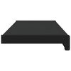 vidaXL Appui de fen&ecirc;tre Noir avec grain de bois 80 x 25 x 4,5 cm PVC