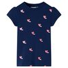 T-shirt pour enfants bleu marine 128