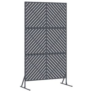 vidaXL &Eacute;cran de confidentialit&eacute; 100 x 50 x 180 cm Acier Anthracite