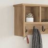 vidaXL Porte-manteau mural ch&ecirc;ne artisanal 50 x 16 x 26 cm