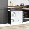 vidaXL Armoire de cuisine Porto noir bois d'ing&eacute;nierie