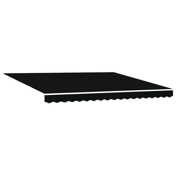 vidaXL Auvent R&eacute;tractable Noir 400 &times; 300 cm Tissu et acier