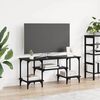 vidaXL Meuble TV Ch&ecirc;ne noir 102 x 35 x 45,5 cm