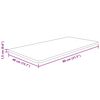 vidaXL Comptoir de salle de bain Marron clair 80x40x1,5 cm Bois trait&eacute;