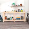 vidaXL Banc de travail 180x50x80 cm Bois de pin massif