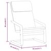 vidaXL Chaise de relaxation Marron fonc&eacute; Tissu