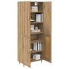 vidaXL Haut Armoire Montage mural Ch&ecirc;ne artisanal 69,5 x 34 x 180 cm