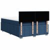 vidaXL Sommier &agrave; lattes de lit avec matelas Bleu 140x190 cm Tissu