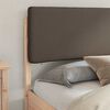 vidaXL Cadre de lit avec t&ecirc;te de lit rembourr&eacute;e Taupe 180 x 200 cm