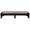 vidaXL Lit coulissant sans matelas noir 2x(90x190) cm