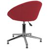 vidaXL Chaise pivotante &agrave; manger Rouge bordeaux Tissu