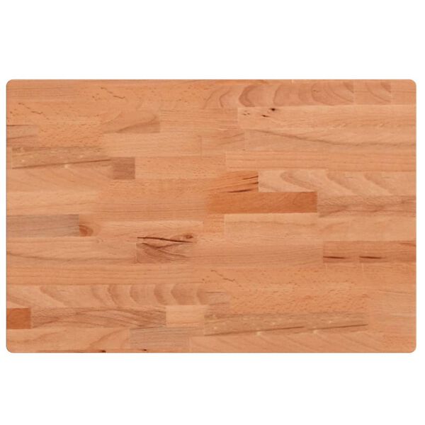 vidaXL Dessus de table 60x40x4 cm rectangulaire bois massif de h&ecirc;tre
