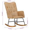 vidaXL Chaise &agrave; bascule Cr&egrave;me vintage Toile