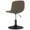 vidaXL Chaises pivotantes &agrave; manger lot de 6 gris clair velours