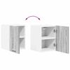 vidaXL Armoire suspendue Gris Sonoma et Blanc 30 x 31 x 40 cm