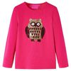vidaXL T-shirt enfants &agrave; manches longues rose vif 116