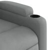 vidaXL Fauteuil inclinable Gris clair Tissu