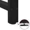 vidaXL Pieds de table basse Noir 2 pi&egrave;ces 70 x (30-31) cm Acier