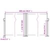 vidaXL Auvent lat&eacute;ral r&eacute;tractable marron 100x600 cm