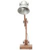 vidaXL Lampe de bureau industrielle Argent&eacute; Rond 58x18x90 cm E27