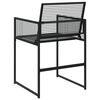 vidaXL Chaises de jardin lot de 4 noir r&eacute;sine tress&eacute;e
