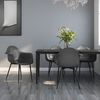vidaXL Chaises &agrave; manger lot de 4 gris PP