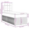 vidaXL Sommier &agrave; lattes de lit avec matelas Bleu 100x200 cm Tissu