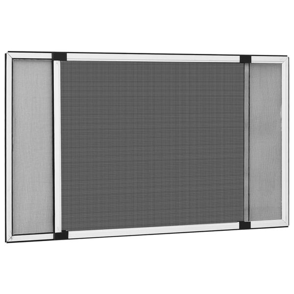 vidaXL Moustiquaire extensible pour fen&ecirc;tres Blanc (75-143)x50 cm