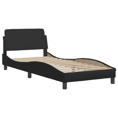 vidaXL Cadre de lit sans matelas noir 90x200 cm similicuir