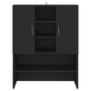 vidaXL Meuble pour machine &agrave; laver Noir