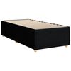 vidaXL Cadre de lit sans matelas noir 90x190 cm tissu