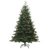 vidaXL Sapin de No&euml;l artificiel Vert 210 cm PVC, m&eacute;tal et plastique