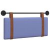 vidaXL T&ecirc;te de lit suspendue Bleu denim PU antique