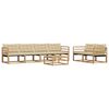 vidaXL Ensemble de canap&eacute;s d'ext&eacute;rieur 7 pcs Blanc et Beige